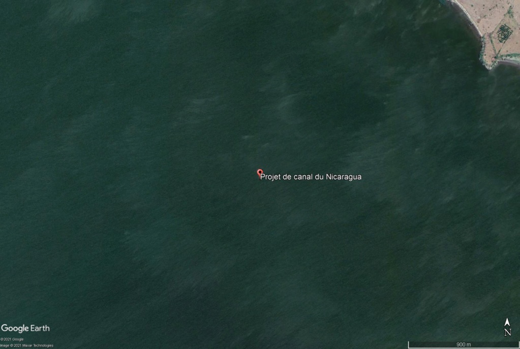 ( JAMAIS visible sur google earth ) canal interocéanique Nicaragua Projet10