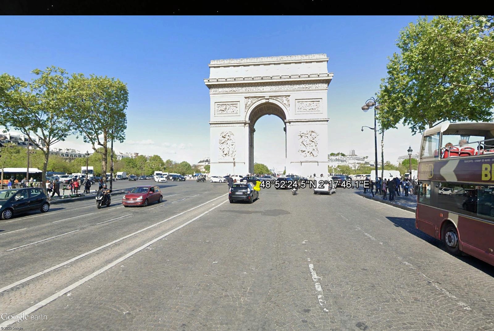 Capture d'écran, enregistrement d'image sans flèches directionnelles sur STREET VIEW Sans_l10