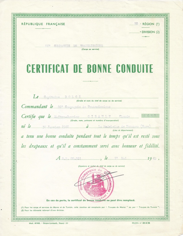 80ème Compagnie de Transmissions Certif11