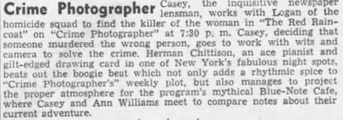 Casey, Crime Photographer 1946-038