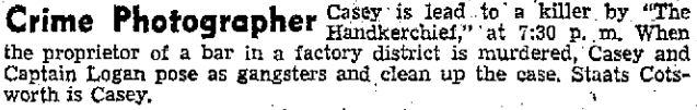 Casey, Crime Photographer 1946-041