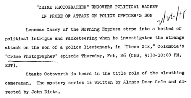 Casey, Crime Photographer - Page 5 1948-143