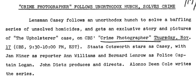 Casey, Crime Photographer - Page 6 1949-194