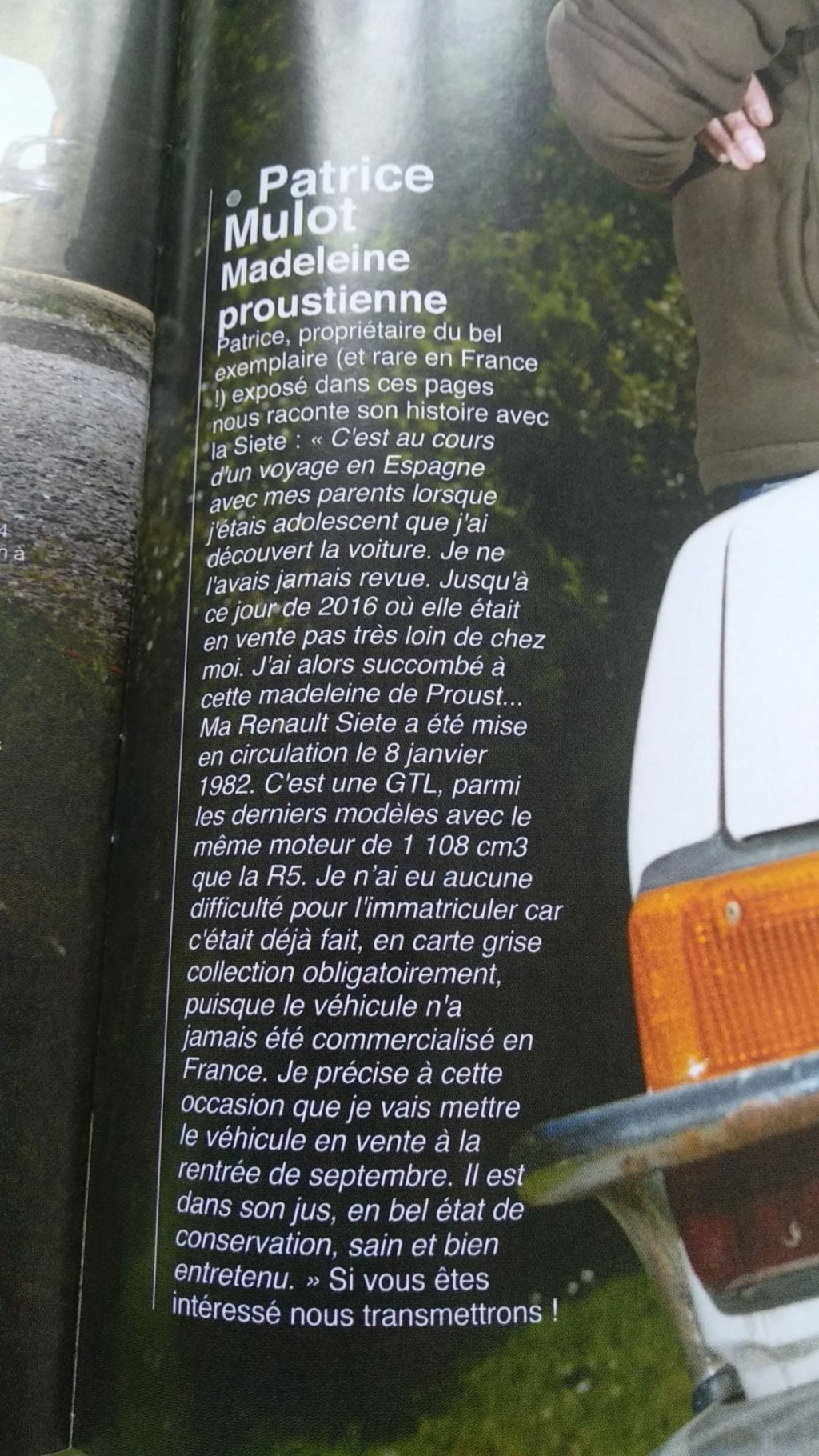 Artículo Renault 7 GTL en la revista R-Classic de Septiembre-Octubre-Noviembre 2019 Img-2021