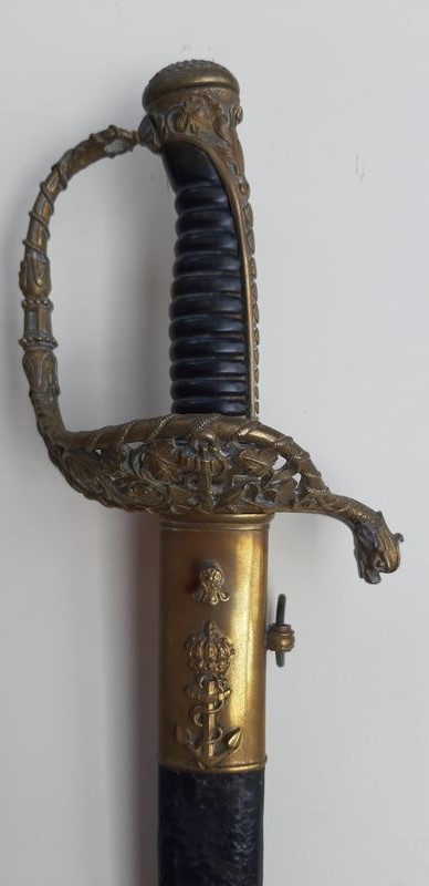 Les différents modèles de sabres d'off. de marine de Louis-Philippe à nos jours 1853r11