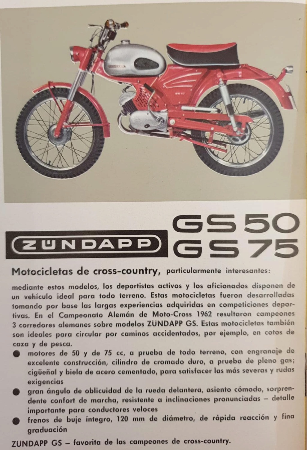 Recherche Info Zündapp GS 50 (réservoir argent, cadre rouge) Gs710