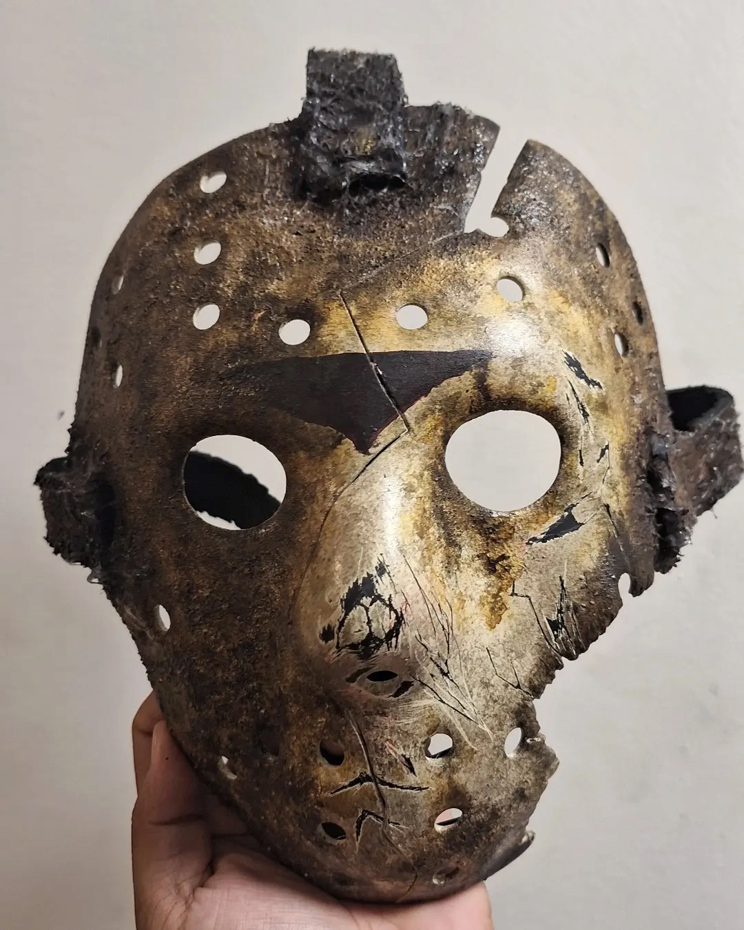 Burnt Part 7 Jason Hockey Mask by Emperorpalpatony Img_2101