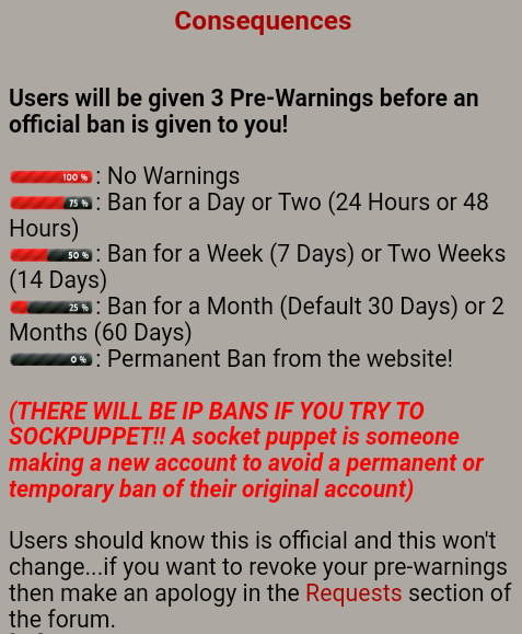 What does " warning" mean? Screen17