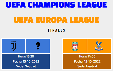 [AICv30] Horarios Finales de UEFA Champions League, Europa League, Conference League & Youth League // UEFA SuperCup // Final de Copa AIC Finale22