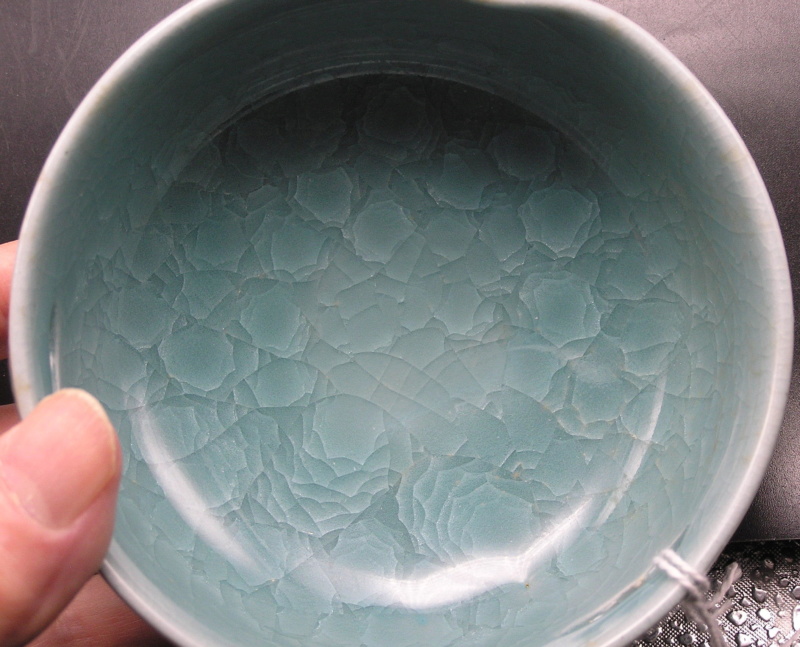 Bowl with AM or MM or ... signature, unusual glaze Image213