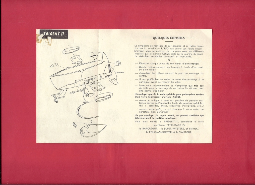 [AEROS] SNCASO SO 9050 TRIDENT 1/150ème Réf Notice Aeros_10