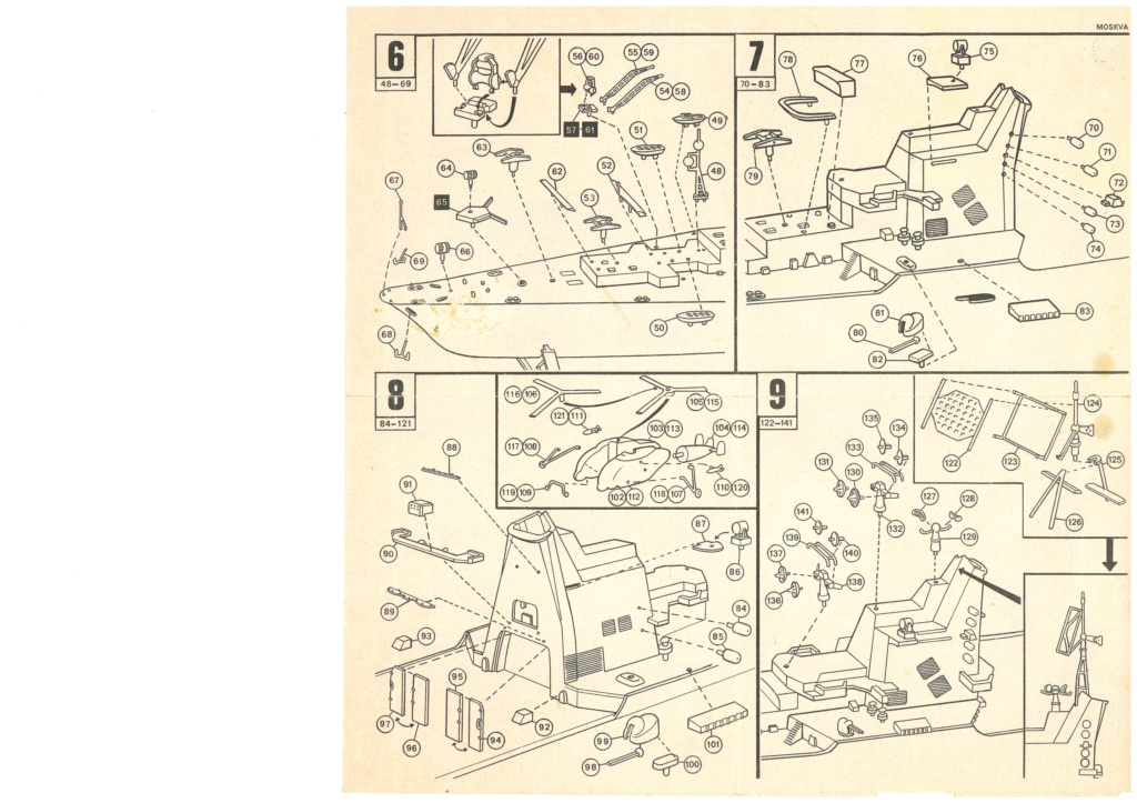 [AIRFIX] Porte-hélicoptères MOSKVA 1/600ème Réf 05202 Notice Airf2268