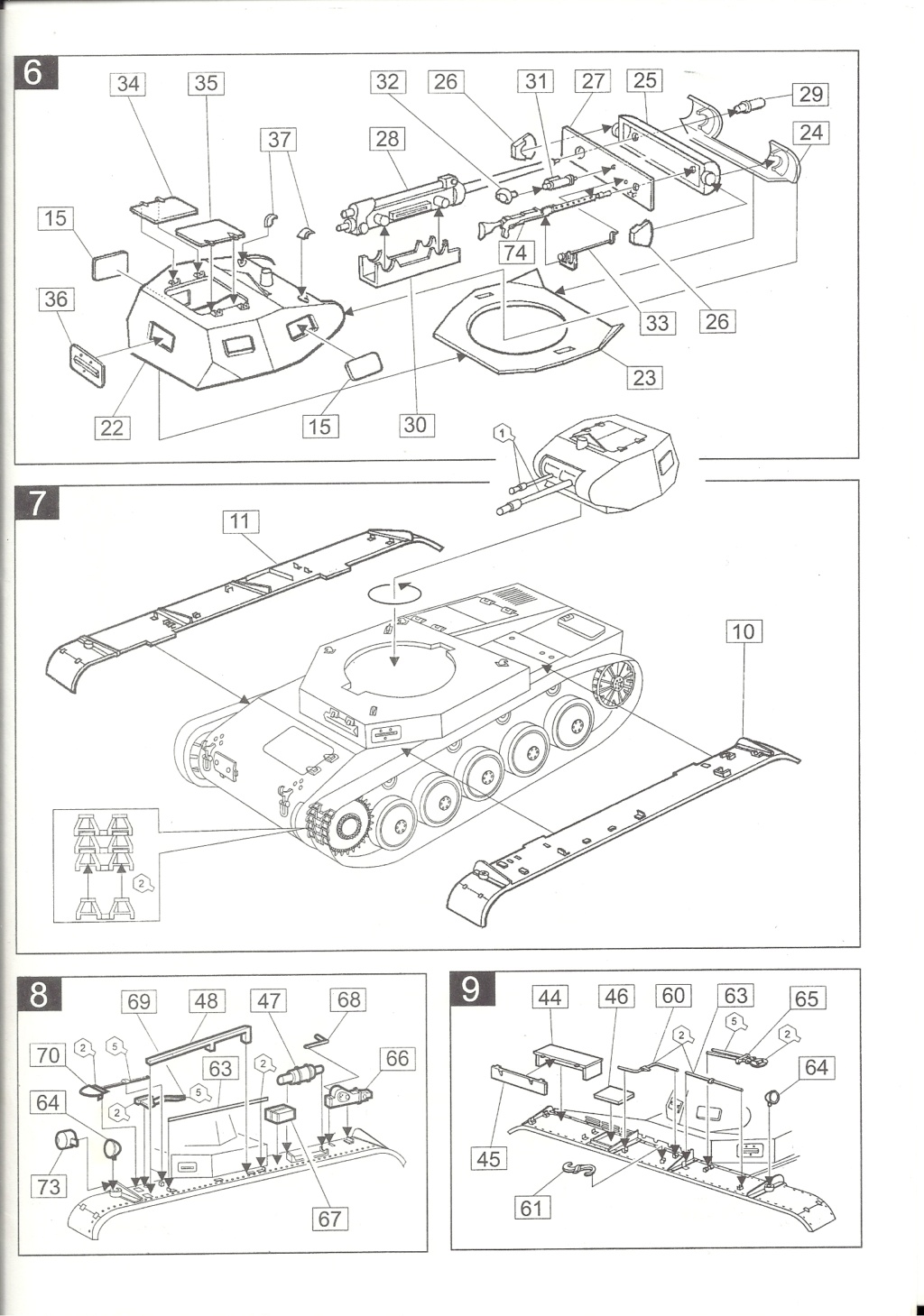 [ALAN] Char PANZER II Ausf.C 1/35ème Réf 004 Notice Alan_c50