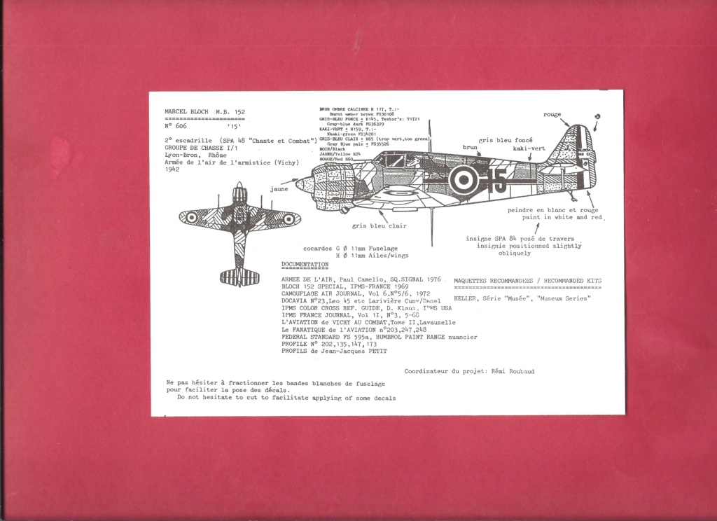 [CARPENA] Planche de décals VICHY Armée de l Air 2ème partie 1/72ème Réf 72.41  Carpe139
