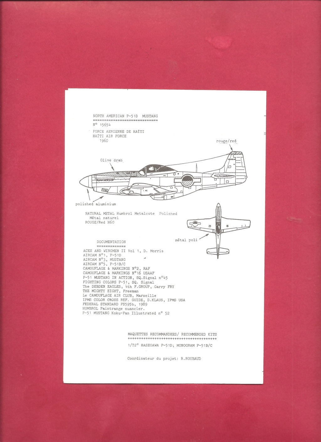 [CARPENA] Planche de décals NORTH AMERICAN P 51 MUSTANG  1/72ème Réf 72.47 Carpe155