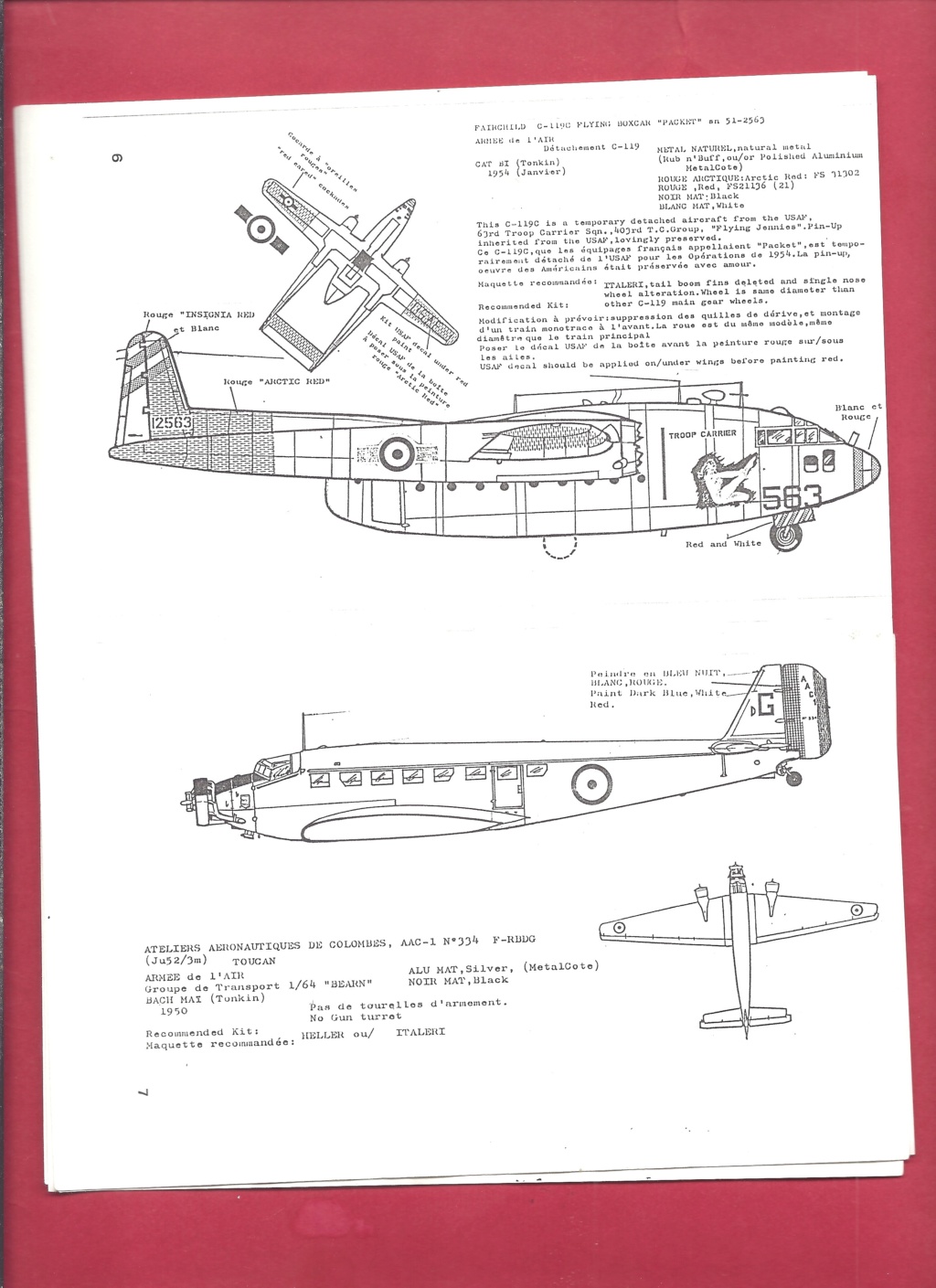 [CARPENA] Planche de décals  INDOCHINE 1945-1954 1/72ème Réf 72.04 Carpen28