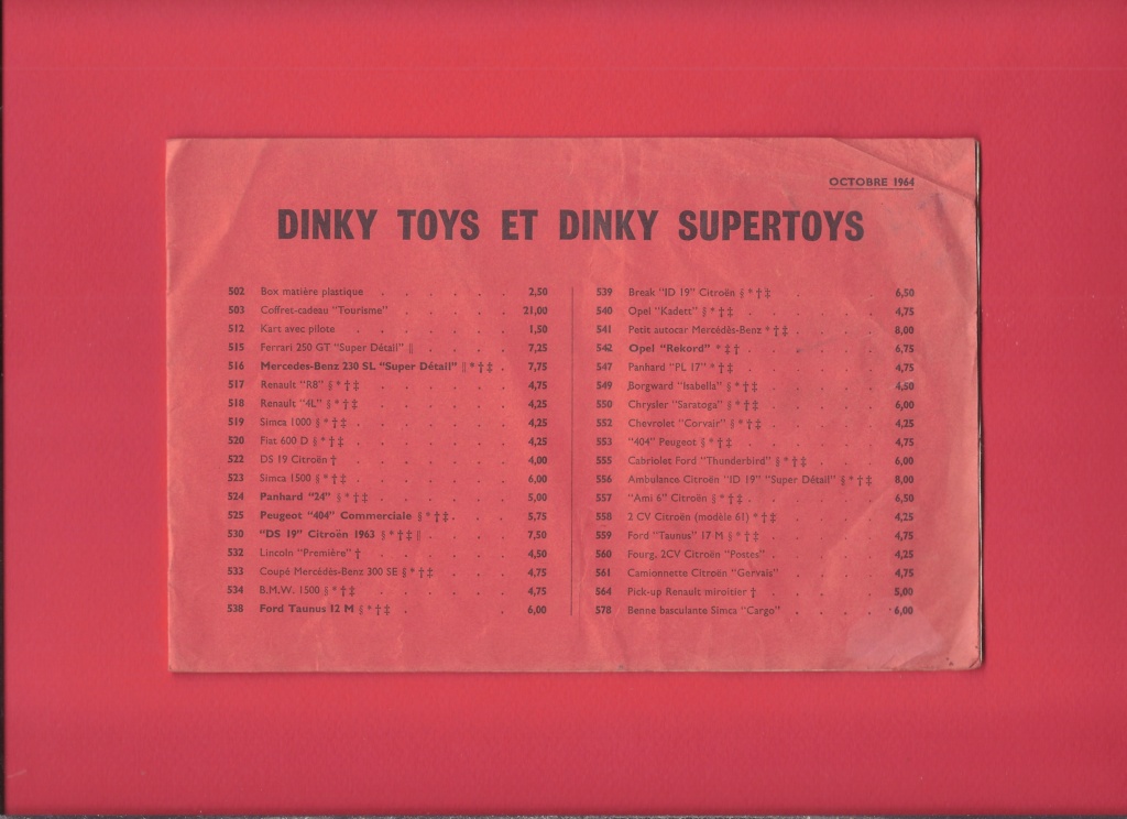 [DINKY TOYS 1964] Catalogue Octobre 1964 Dinky_31