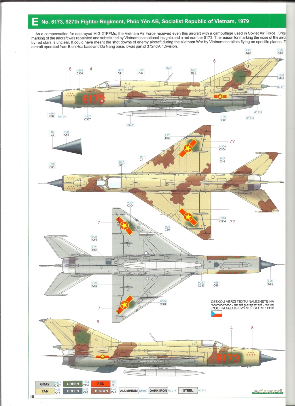 [EDUARD] MIKOYAN-GOUREVICH MiG 21 PFM VIÊTNAM 1/48ème Réf 11115 Eduard30