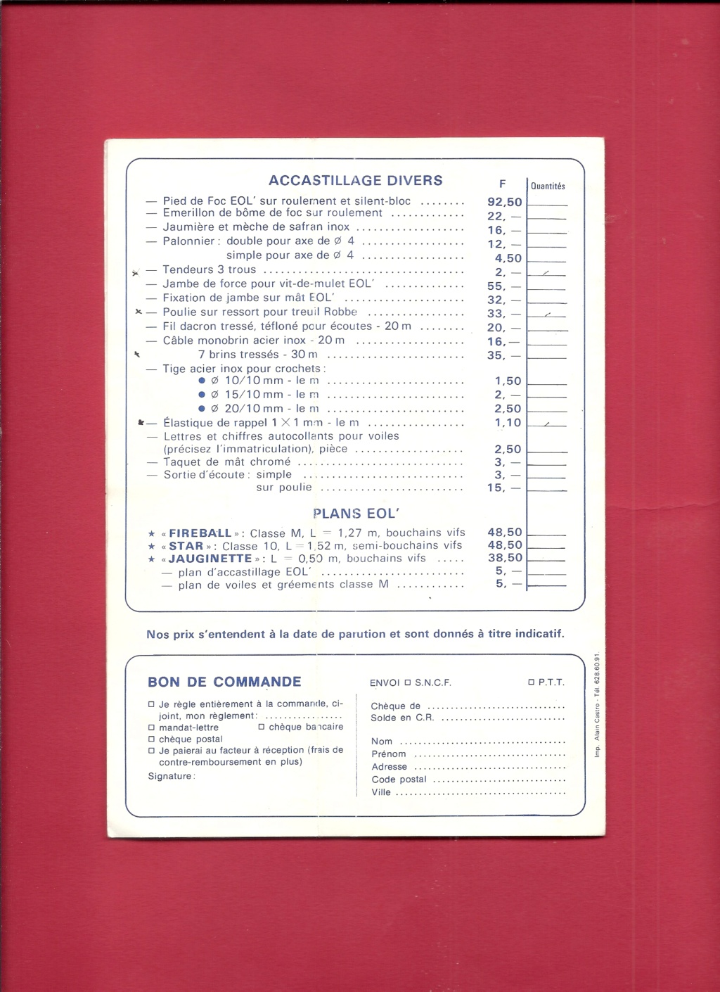 [EOL 1981] Dépliant accastillage voilier RC & tarif clientèle 1981  Eol_dz14