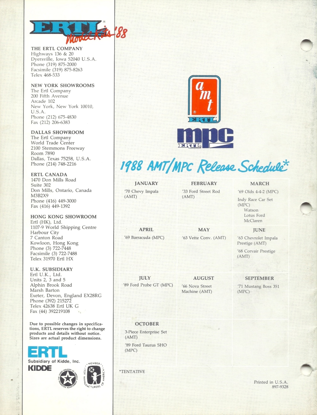 [ERTL 1988] Catalogue AMT, ERTL et MPC 1988 Ertl_270