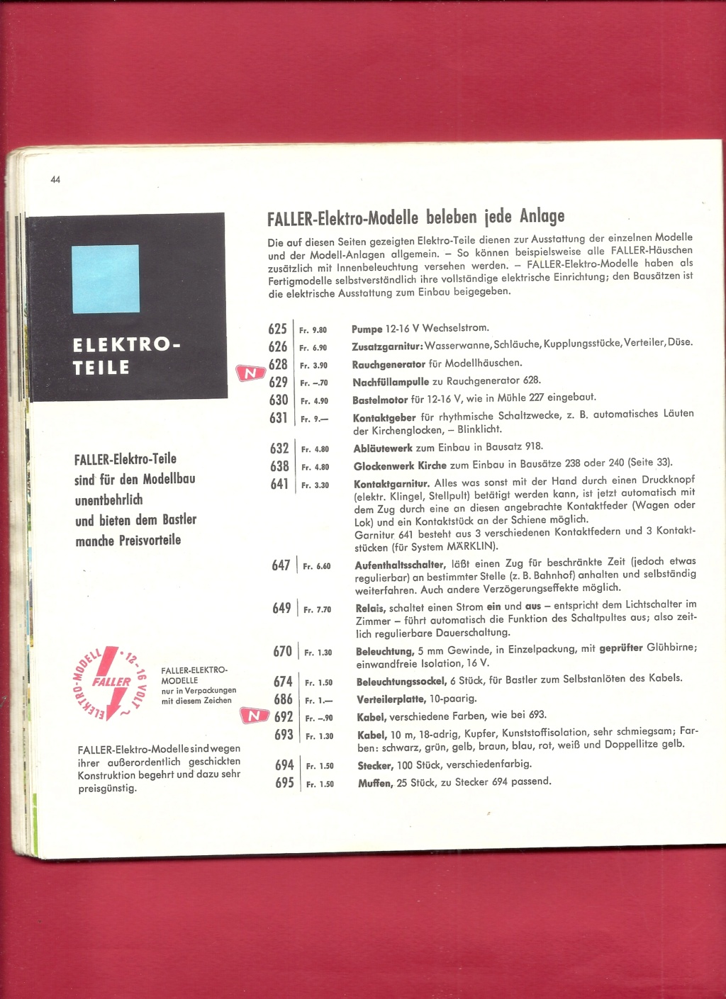 [FALLER 1964] Catalogue 1964 Falle112