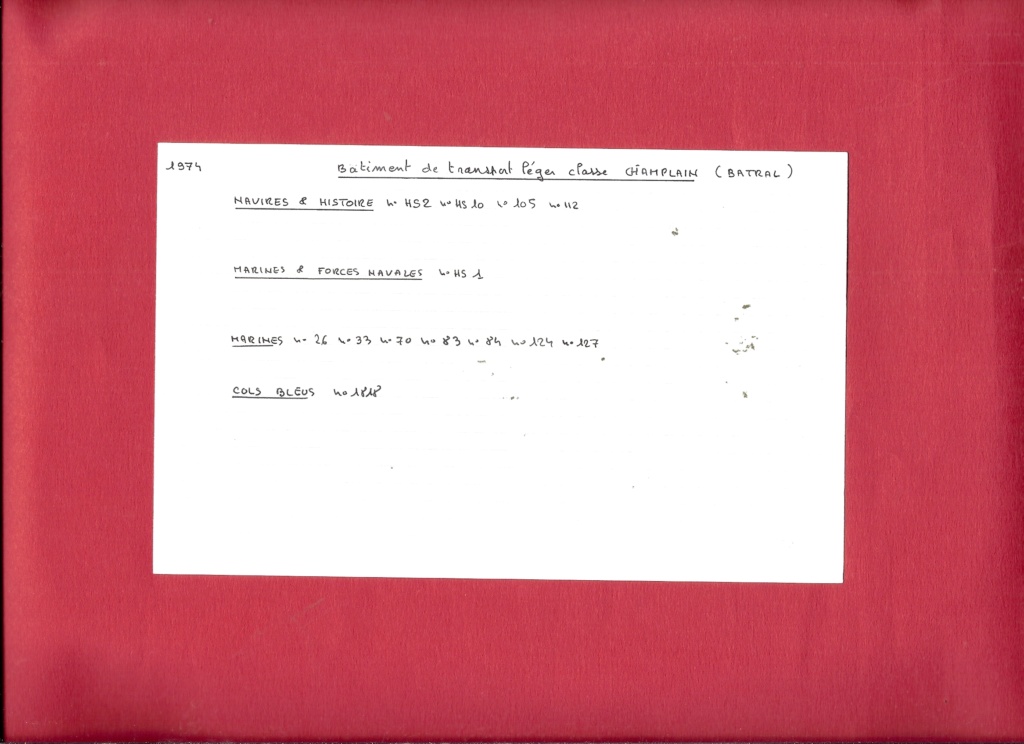 [SCRATCH] BAtiment de TRansport Léger BATRAL L9033 JACQUES CARTIER Classe CHAMPLAIN 1/400èmeJacques Cartier L9033  Fiche_17