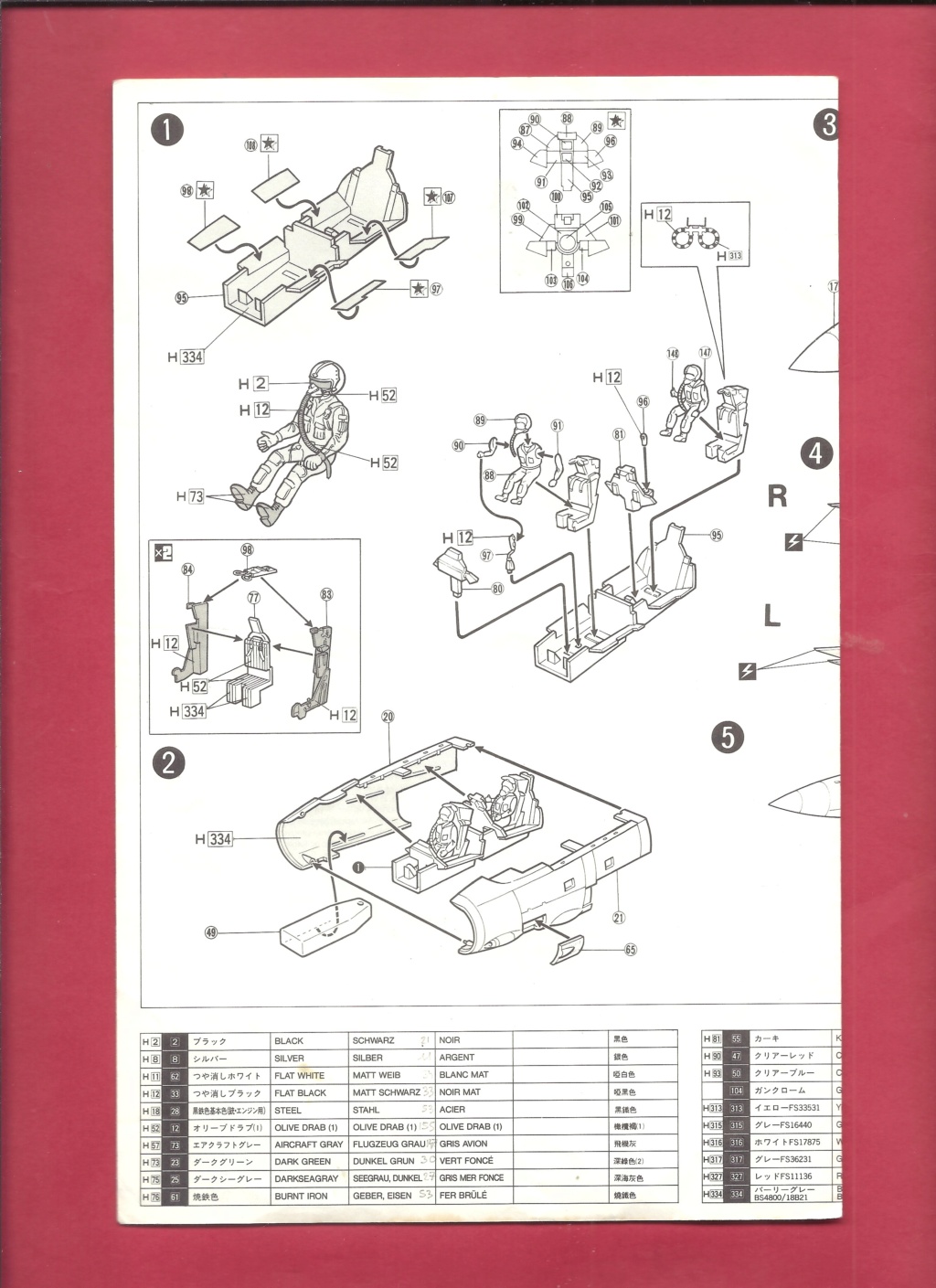 [FUJIMI] GRUMMAN F 14 A TOMCAT 1/72ème Réf 28002 Notice Fujimi15