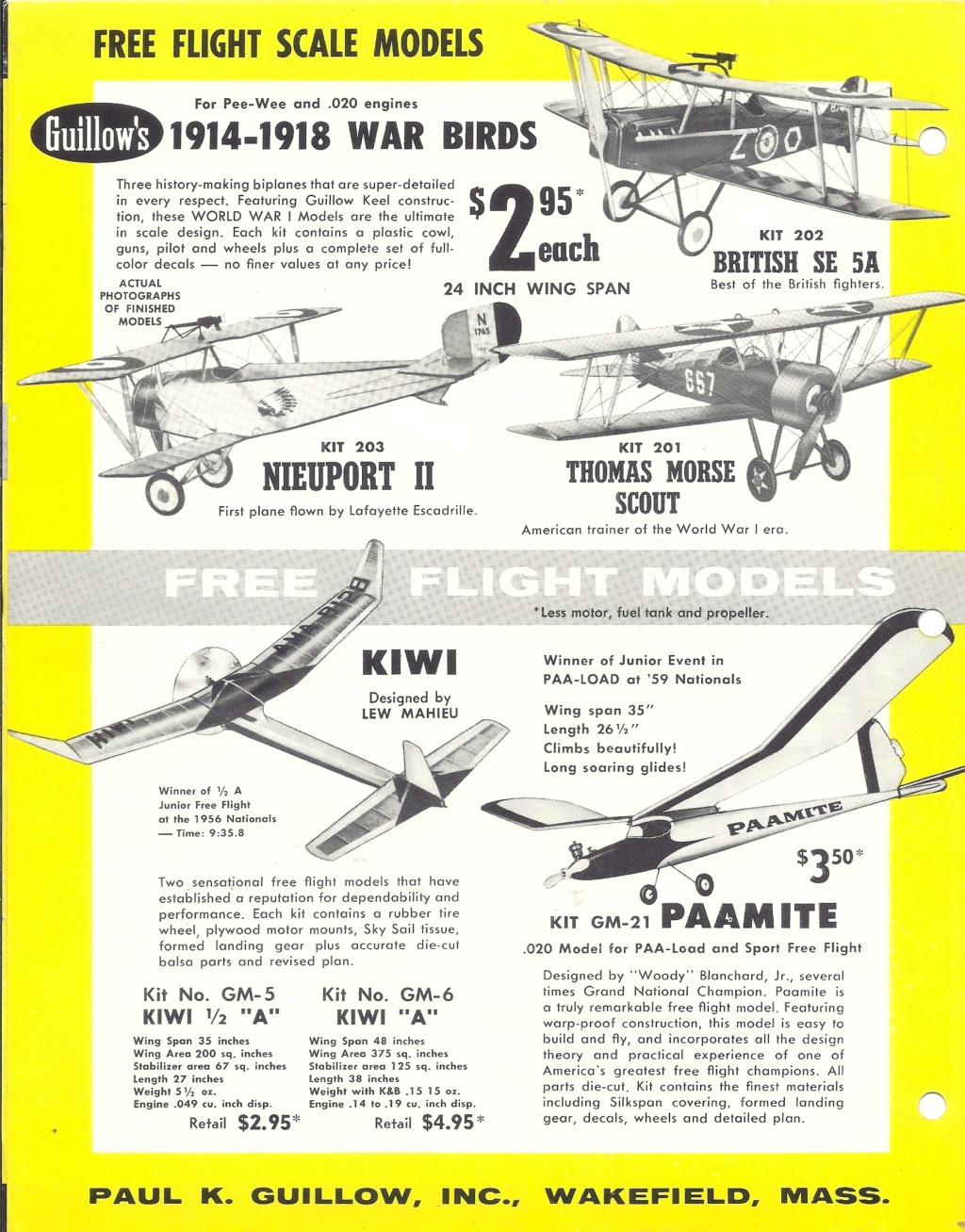 [GUILLOW'S 1960] Catalogue modèles thermiques 1960  Guillo13