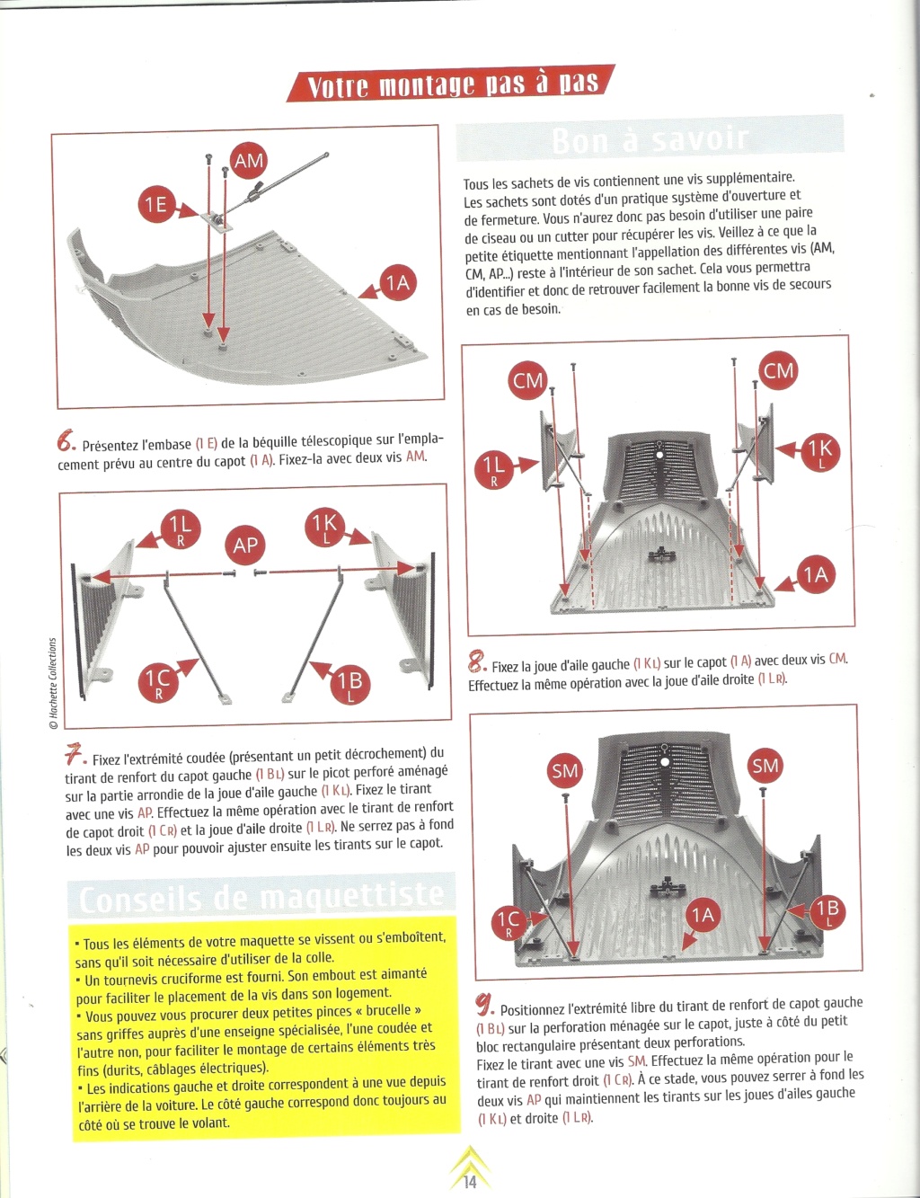 [HACHETTE] CITROËN 2CV AZLP 1958 1/8ème Réf M05307 Hachet15