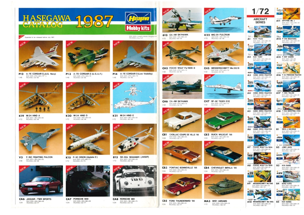 [HASEGAWA 1987] Catalogue poster 1987 Haseg232