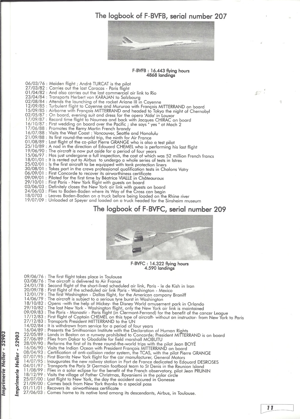 SUD AVIATION - BRITISH AIRCRAFT CORPORATION  CONCORDE 1/72ème Réf 52903 Notice Hell2261