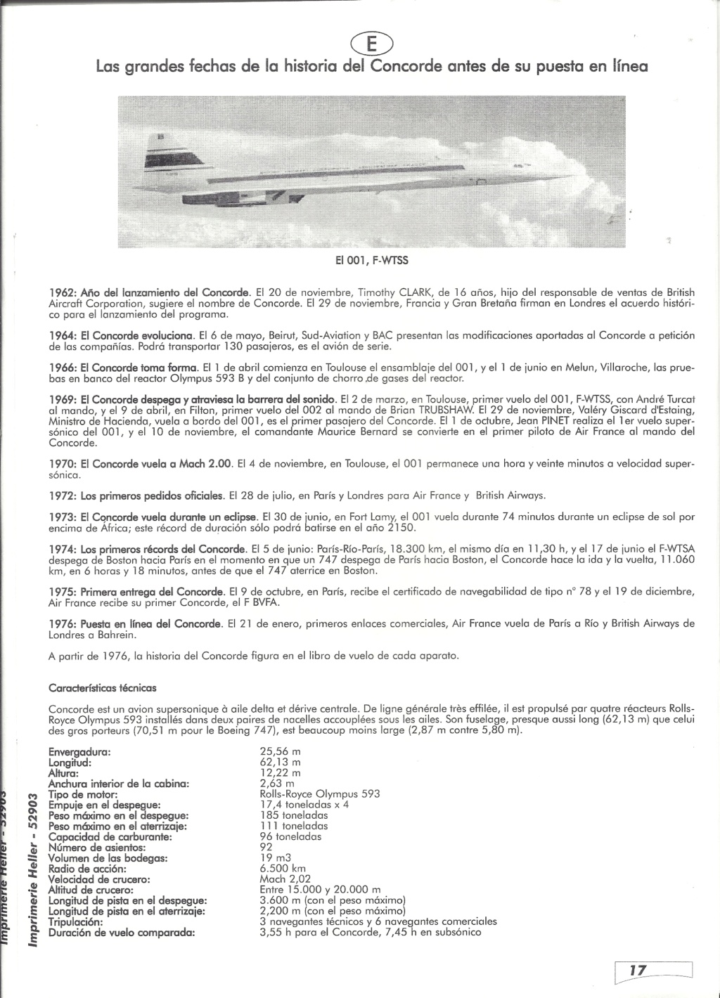 SUD AVIATION - BRITISH AIRCRAFT CORPORATION  CONCORDE 1/72ème Réf 52903 Notice Hell2267