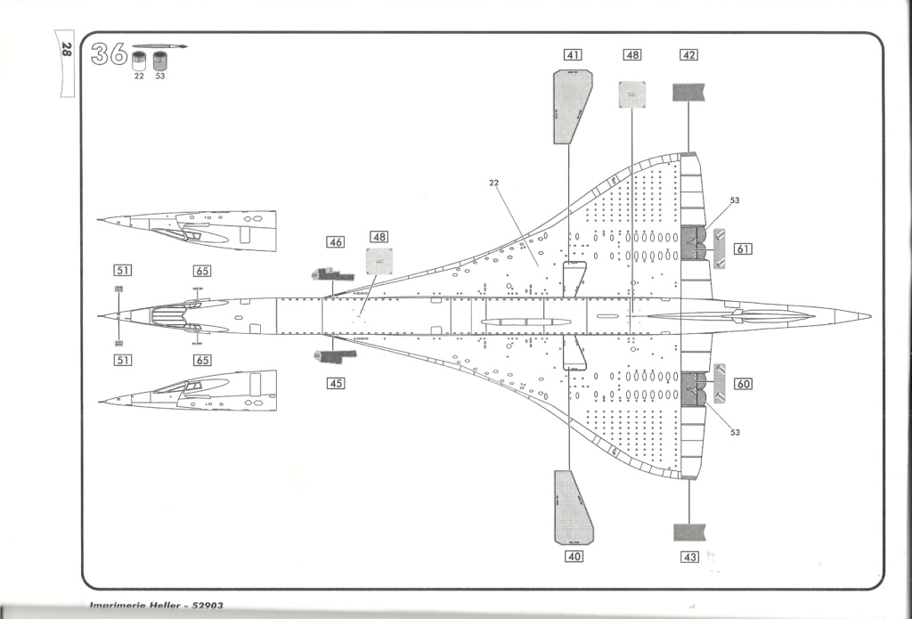 SUD AVIATION - BRITISH AIRCRAFT CORPORATION  CONCORDE 1/72ème Réf 52903 Notice Hell2300