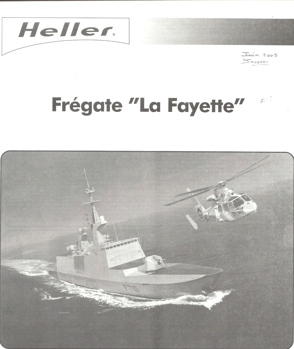 Frégate Légère Furtive FLF F710 La FAYETTE classe La FAYETTE 1/400ème Réf 81035 Notice Hell2412