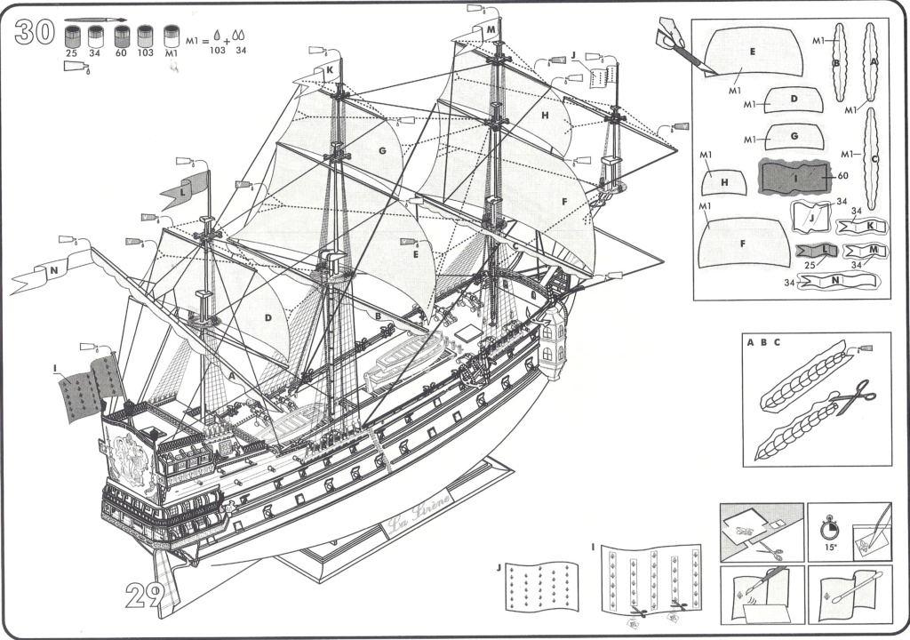 Vaisseau SIRENE 1/200ème Réf 80893 Notice Hell2452