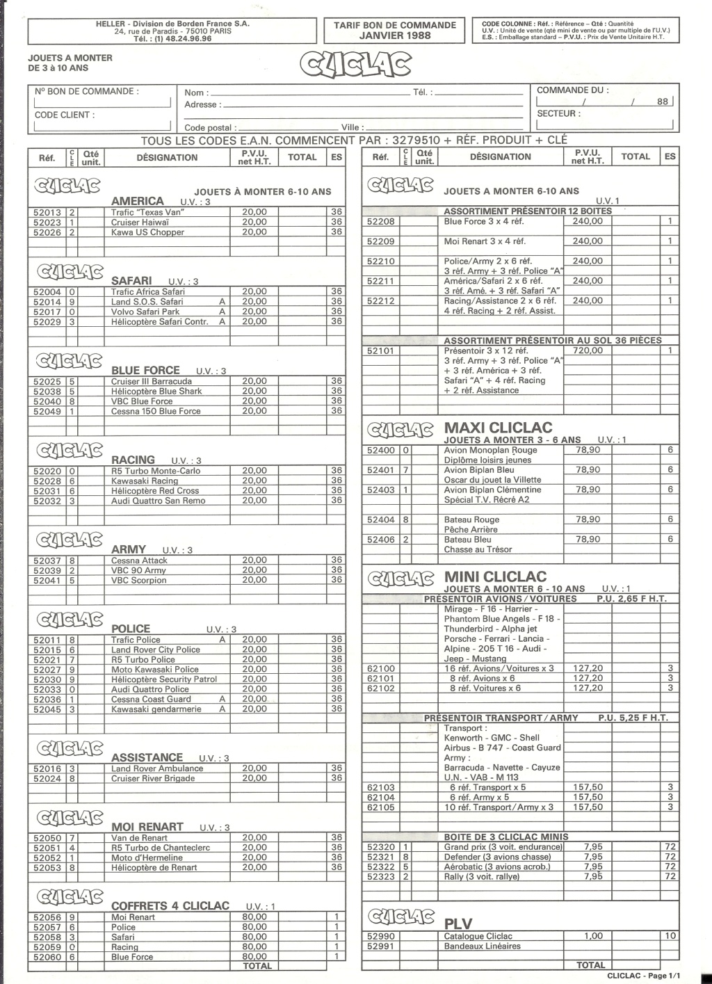 [1988] Tarif général revendeur 1988 Hell3925