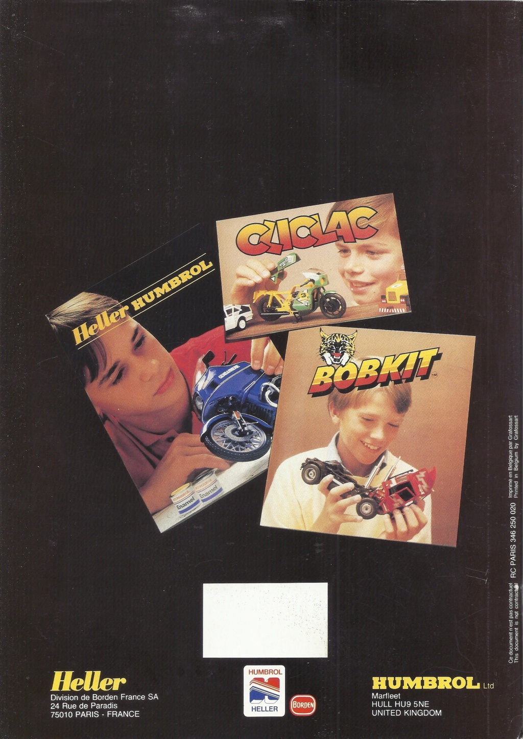 [1985] Pochette détaillant HELLER HUMBROL avec catalogues et tarif revendeur 1985  Hell4012