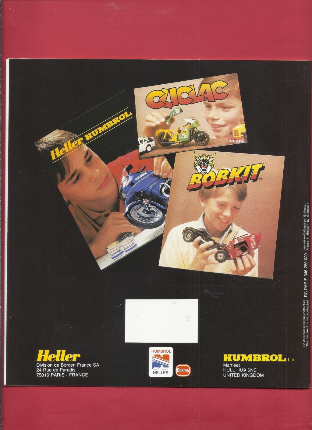 [1985] Pochette détaillant HELLER HUMBROL avec catalogues et tarif revendeur 1985  Hell4027