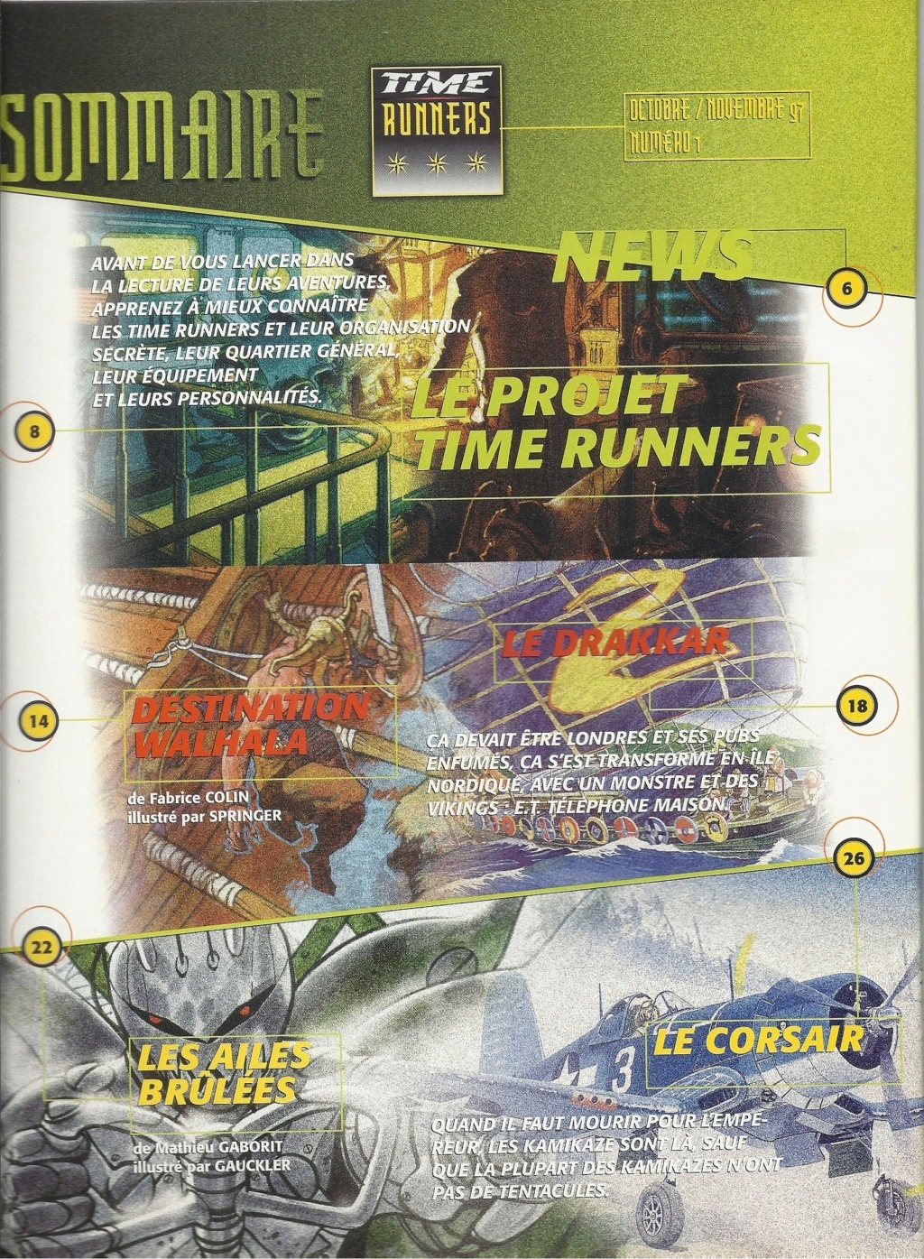 [1997] Revue TIME RUNNERS n°1 Octobre Novembre 1997 Hell5443