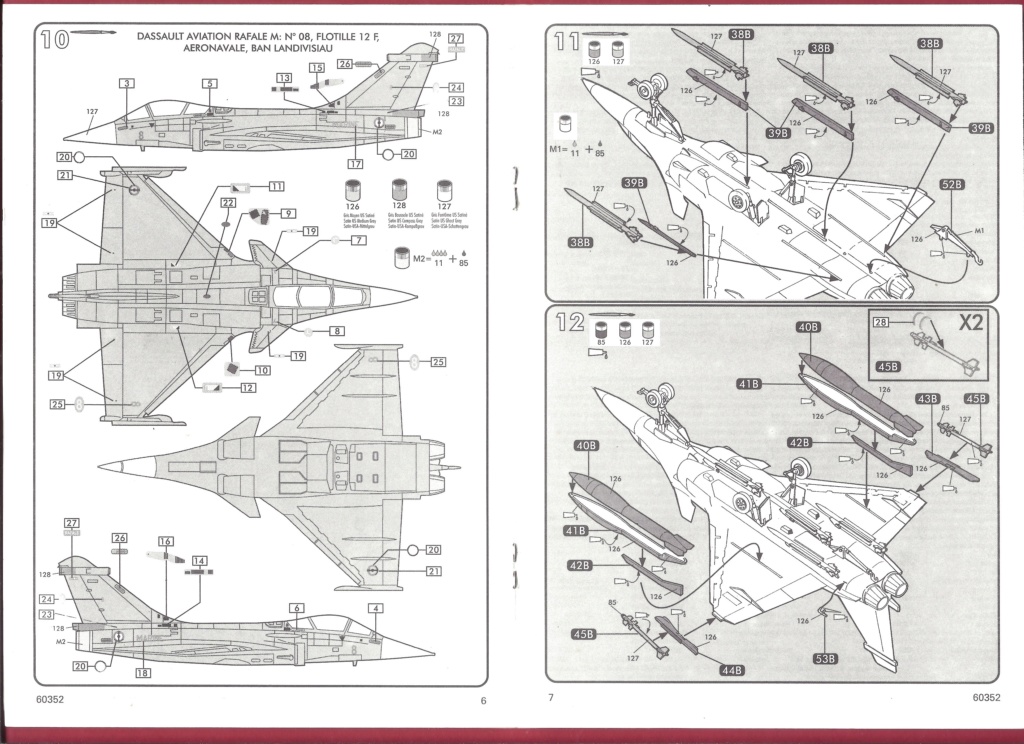 DASSAULT RAFALE 1/72ème Réf 60352 Notice Helle551