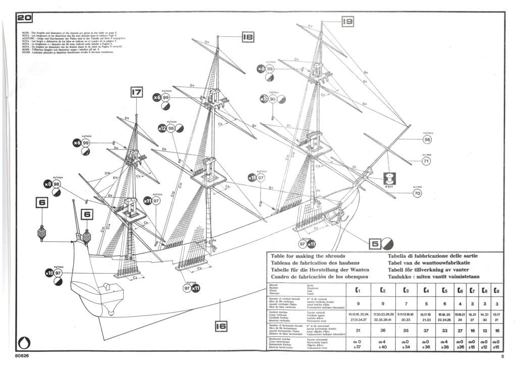 Vaisseau GLADIATEUR 1/200ème Réf 80826 Notice Helle778