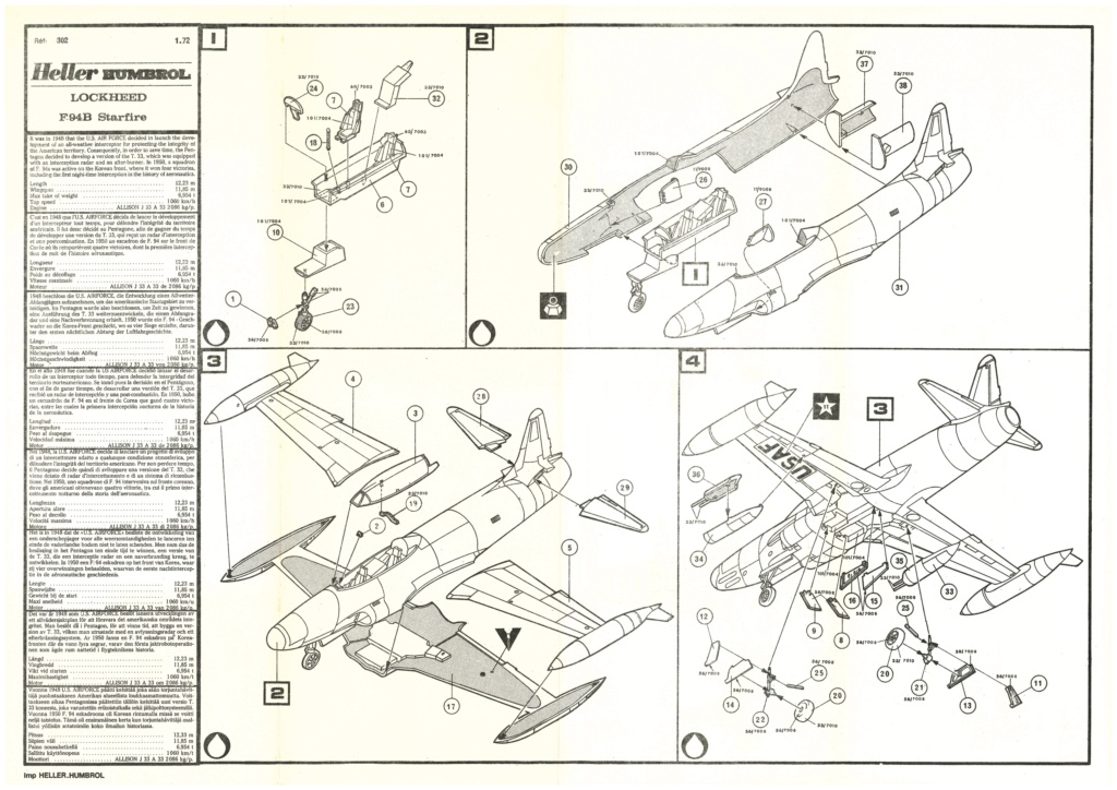 LOCKHEED F 94 B STARFIRE Réf 302 Helle907