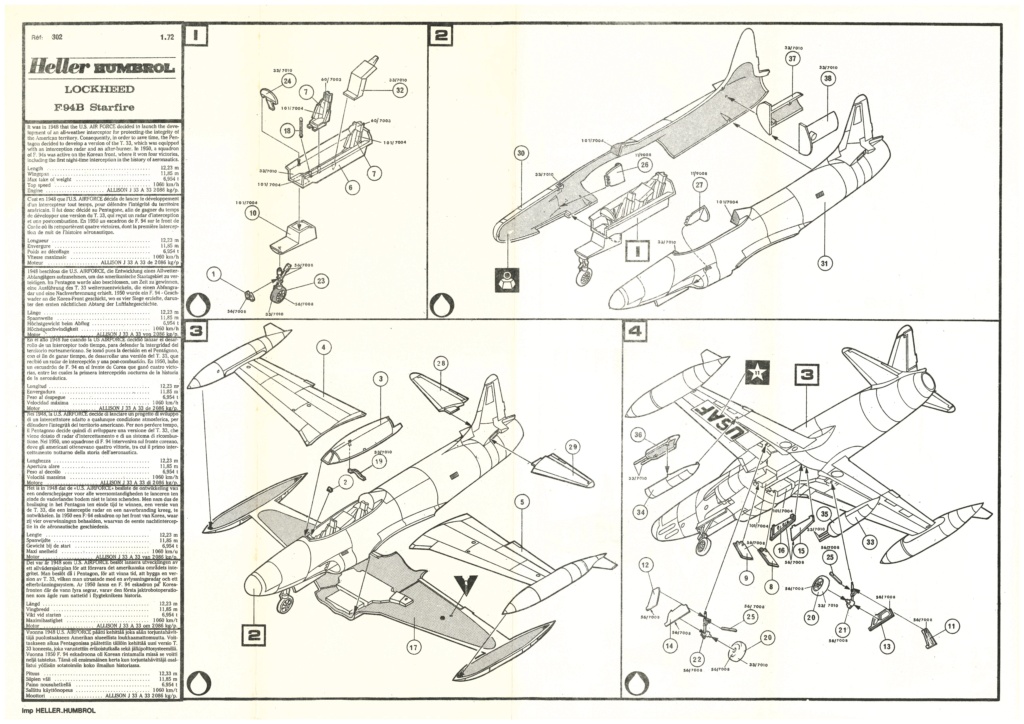 LOCKHEED F 94 B STARFIRE Réf 302  Helle907