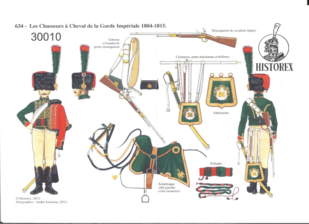 [HISTOREX] 1er Régiment de Chasseurs à cheval de la Garde Impérial 1804 - 1815 Trompette 1/30ème Réf 30010 Histo106