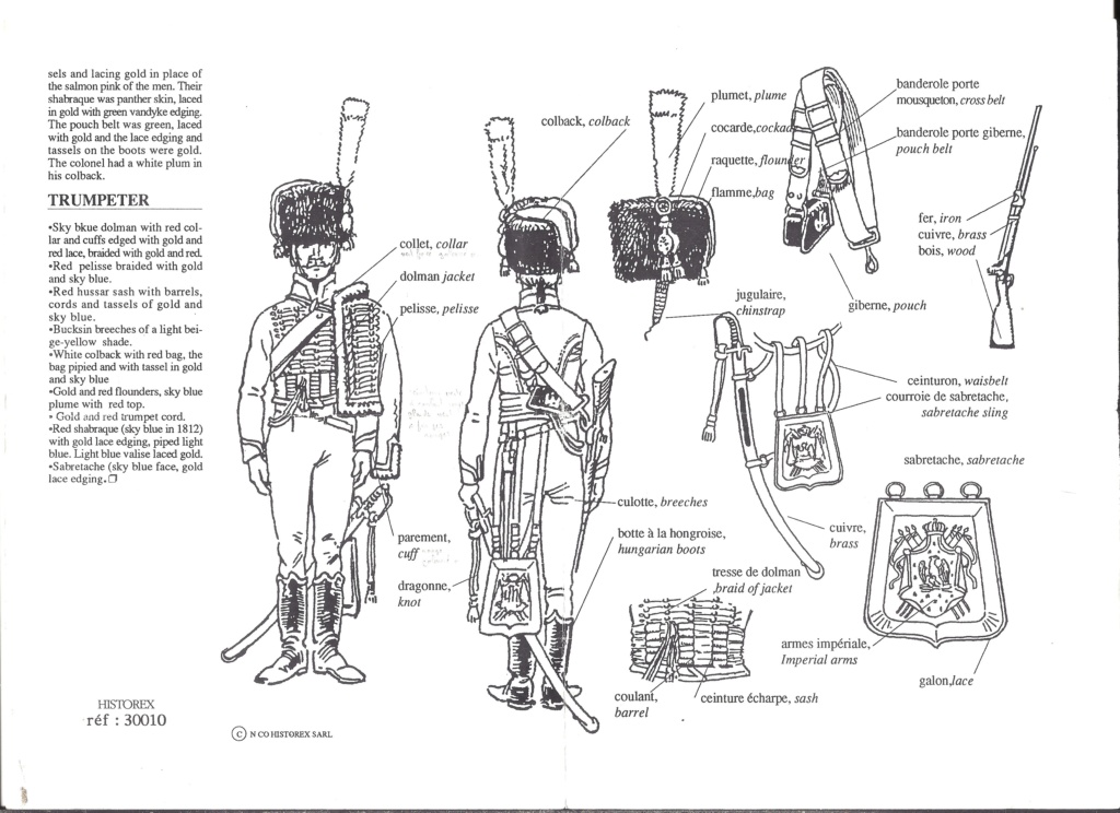 [HISTOREX] Chasseur à cheval de la Garde Impérial 1804 - 1815 1/30ème Réf 30010 Notice  Histo146