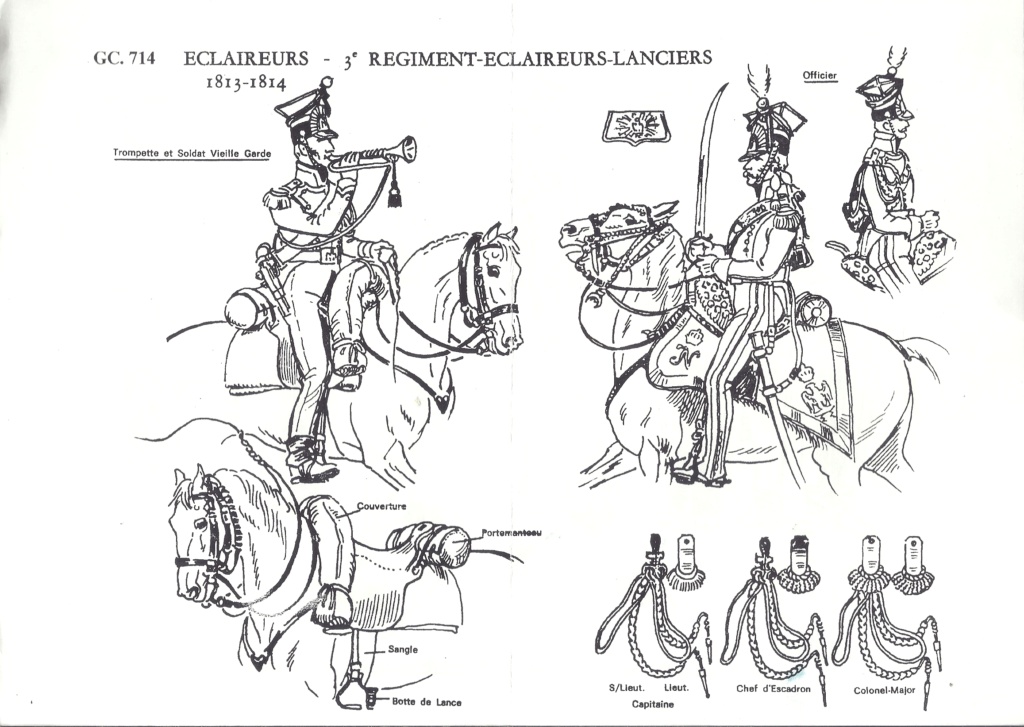 [HISTOREX] 3ème Régiment d éclaireurs lanciers de la Garde Impériale 1813-1815 1/30ème Réf 714 Notice Histo880