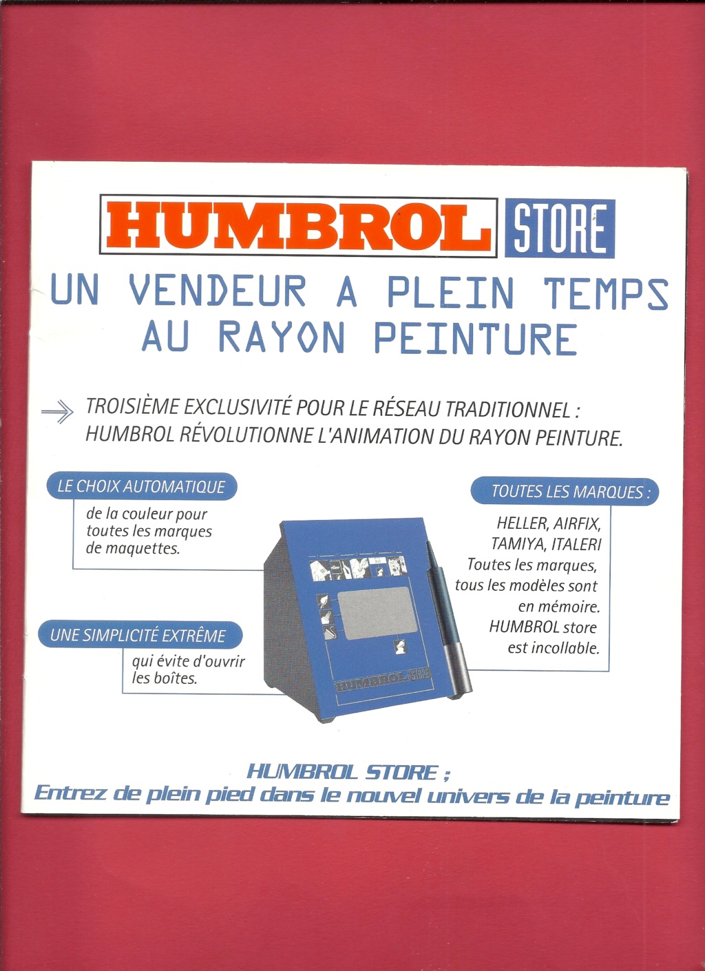 [HUMBROL 1997] Plaquette de présentation système HUMBROL STORE 1997 Humbr101