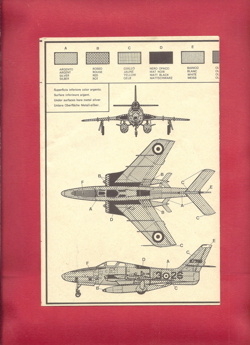 [ITALAEREI] REPUBLIC RF 84F TUNDERFLASH 1/72ème Réf A 108  Italae46