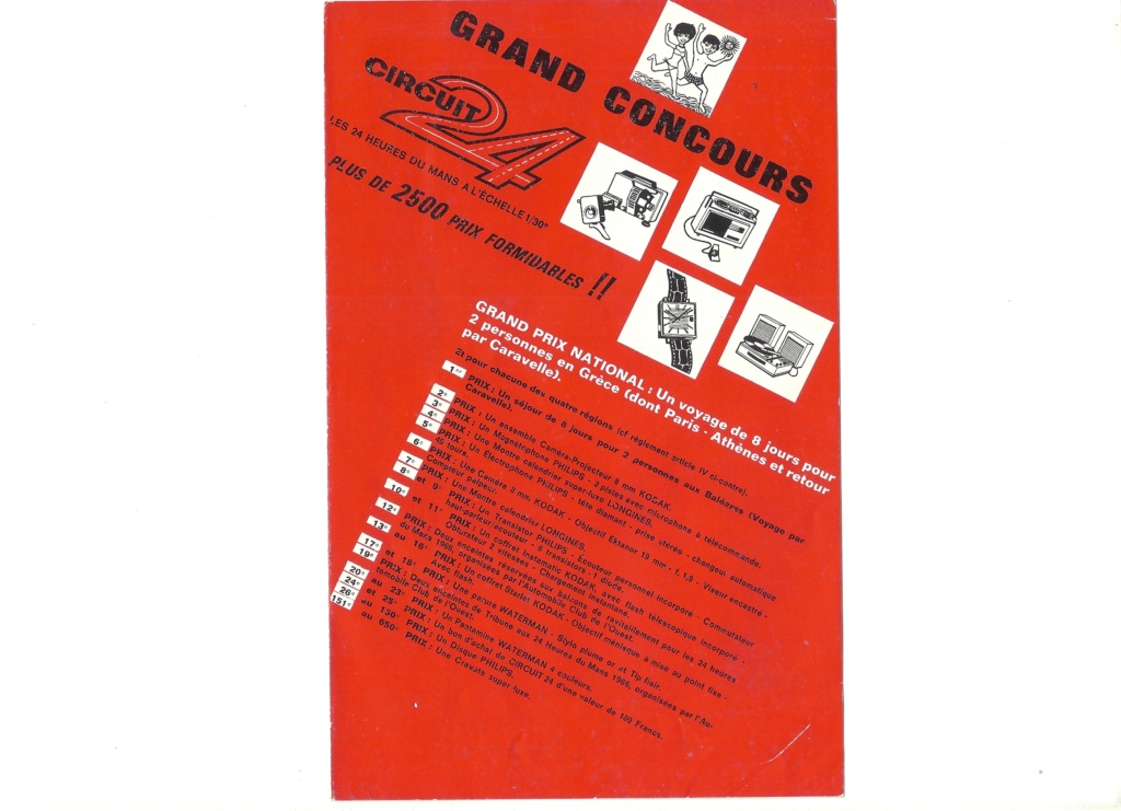 [CIRCUIT 24 1965] Bulletin concours CIRCUIT 24 1965 Joue1140