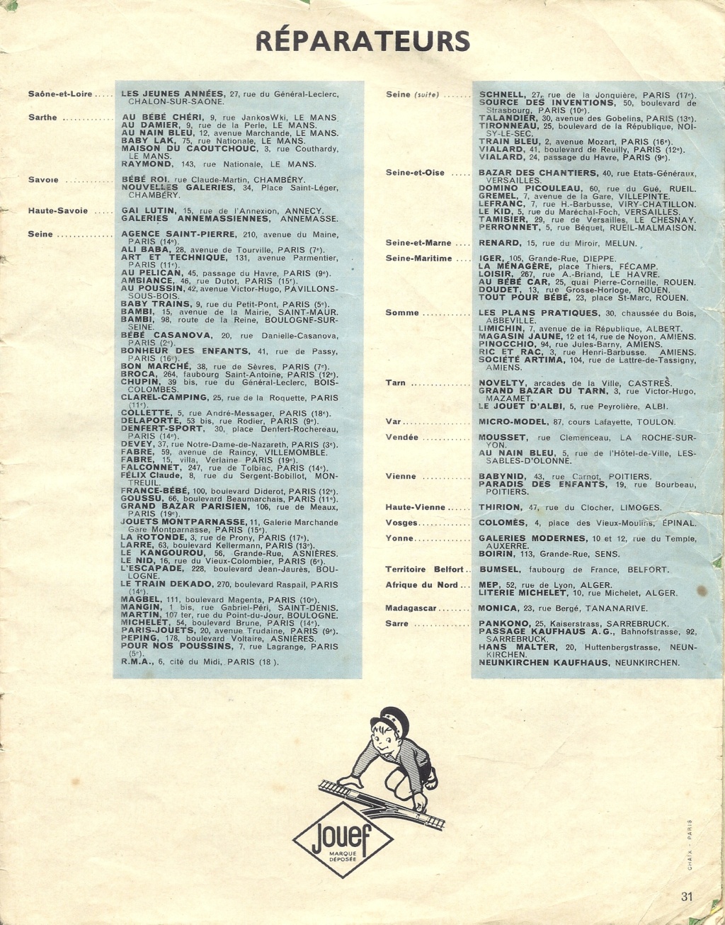 [JOUEF 1959] Catalogue 1959  Jouef327